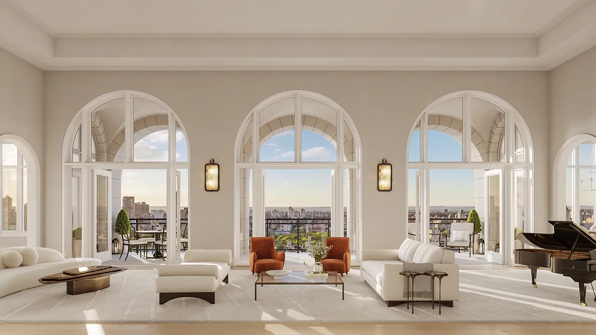 NYCの255 East 77th StreetリストにあるSky-High Penthouse 2470万ドル